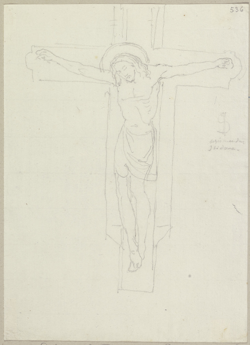 Kruzifix auf Holz im Tempio Malatestiano zu Rimini from Johann Ramboux