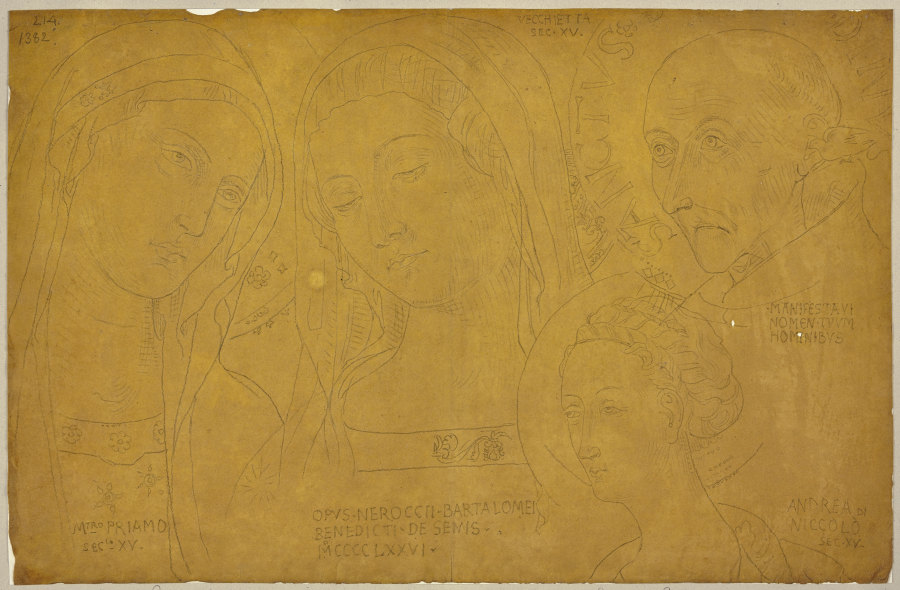 Four saints from Johann Ramboux