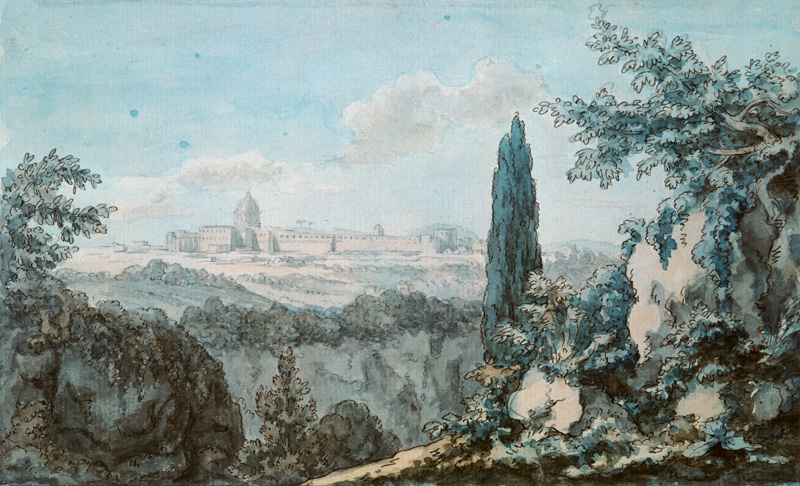 Blick auf die Peterskirche von der Villa Pamfili aus from Johann Wolfgang von Goethe