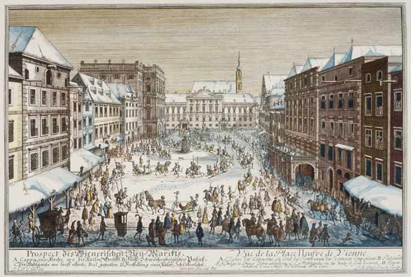 Vienna, Neumarkt from Johann Adam Delsenbach