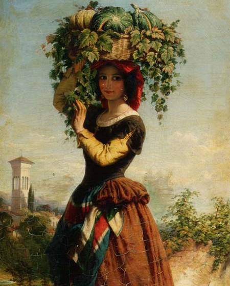 An Italian Fruit Seller from John Adam P. Houston