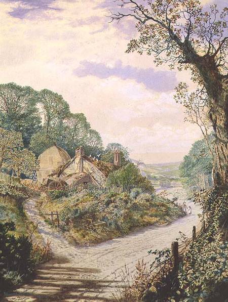A Summer Noon, old farmstead, Wharfedale from John Atkinson Grimshaw