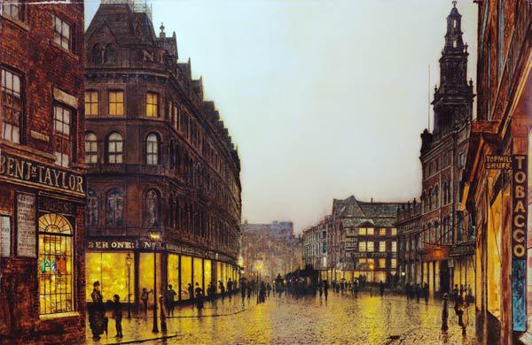 Boar Lane, Leeds, 1881 (oil on canvas)