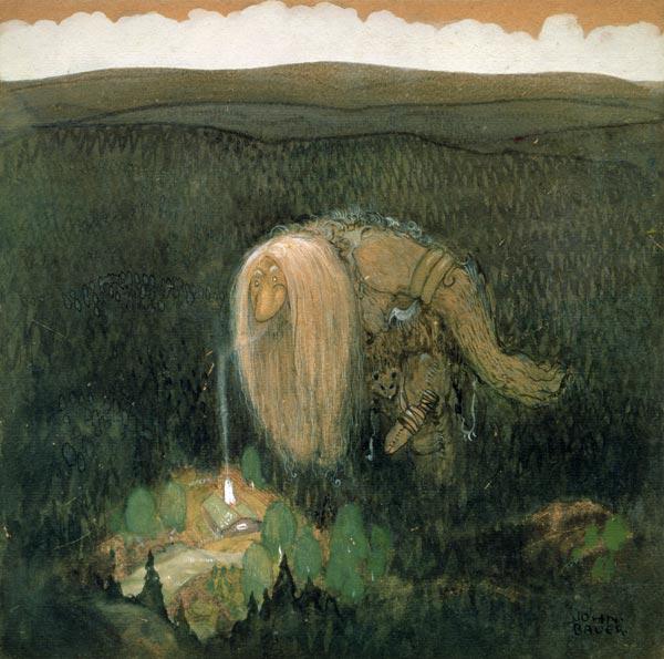 A Forest Troll, c.1913 (w/c on paper)