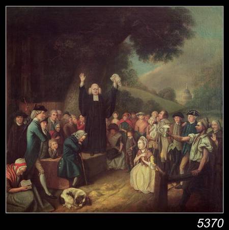 George Whitefield preaching from John Collet