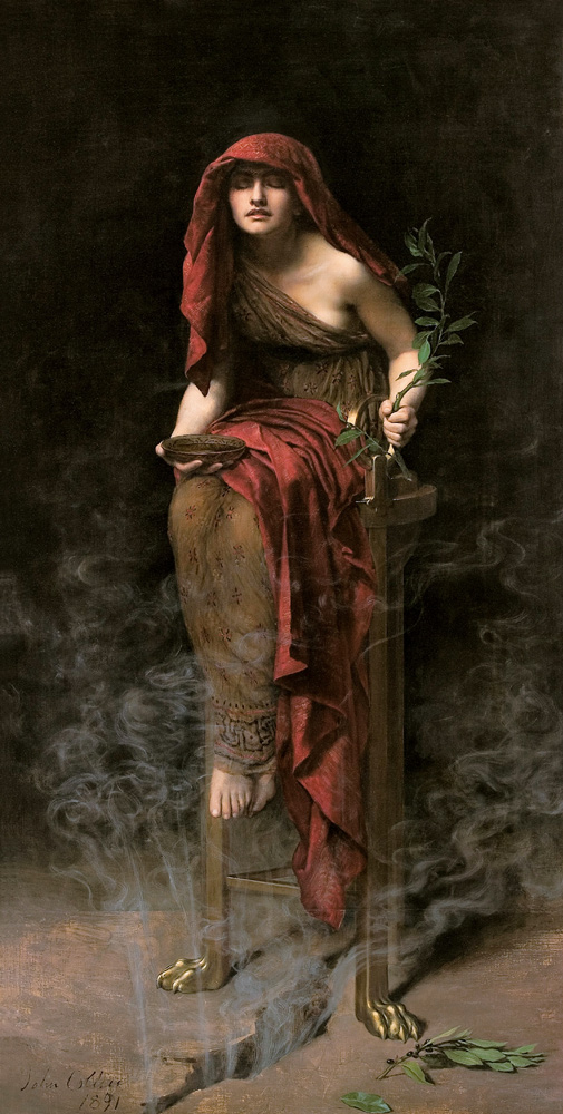 Priestess of Delphi from John Collier