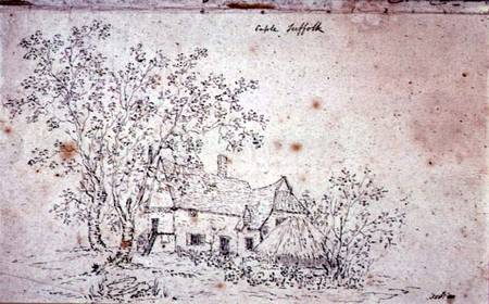 Cottage at Caple, Suffolk from John Constable