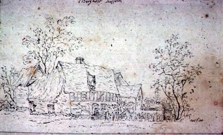Cottage at East Bergholt from John Constable
