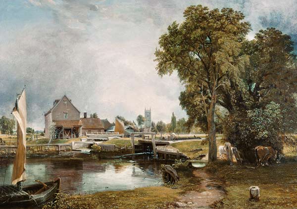 Dedham Lock and Mill from John Constable