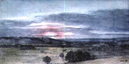 Dedham Vale from East Bergholt: Sunset from John Constable