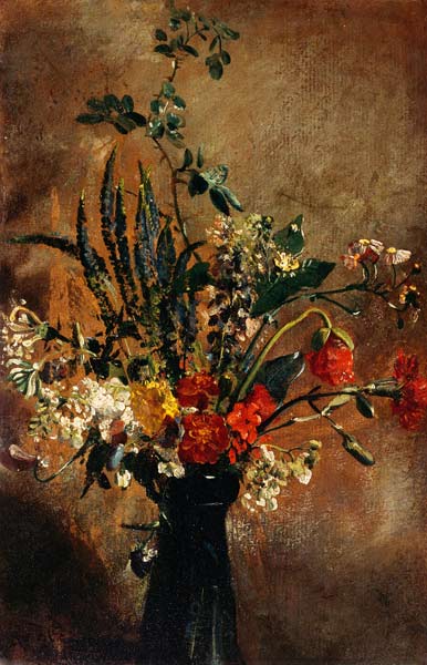 Study of Flowers in a Hyacinth Glass from John Constable