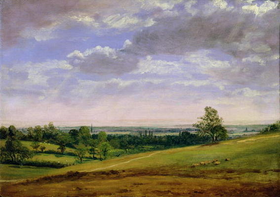 View from Highgate Hill (oil on canvas) from John Constable