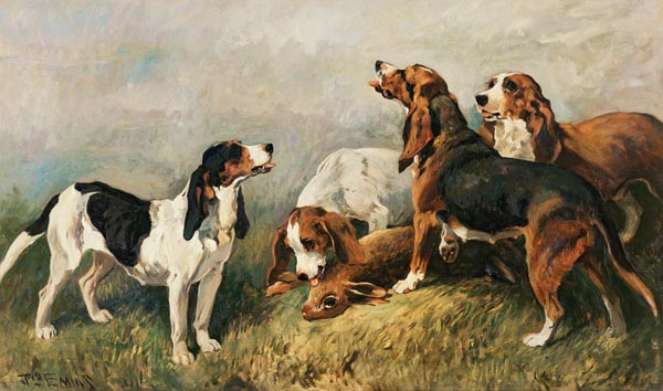 Hounds with a Hare from John Emms