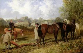 Morning: Preparing to Plough, 1848 (oil on canvas)