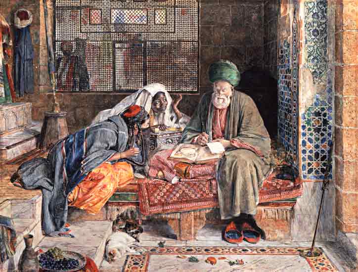 The Arab Scribe, Cairo from John Frederick Lewis