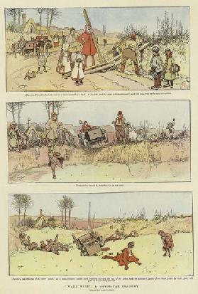 "Ware Wire", A Motor-Car Tragedy (colour litho)