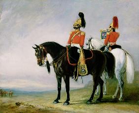 Colonel James Charles Chatterton (1792-1874) the 4th Royal Irish Dragoon Guards, on his Charger acco
