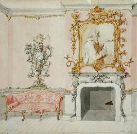 Proposal for a drawing room interior
