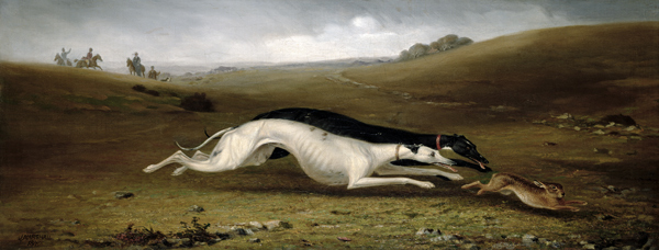 Hare Coursing in a Landscape from John Marshall