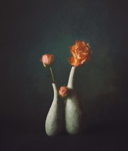 Rose and vase
