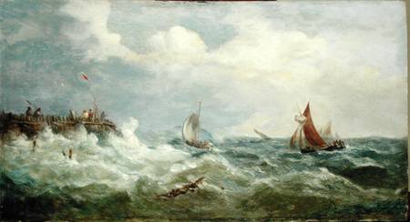 Boats Making for the Harbour Mouth from John Moore