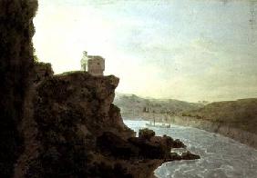 View on the Tiber near Ponte Molle, three miles from Rome