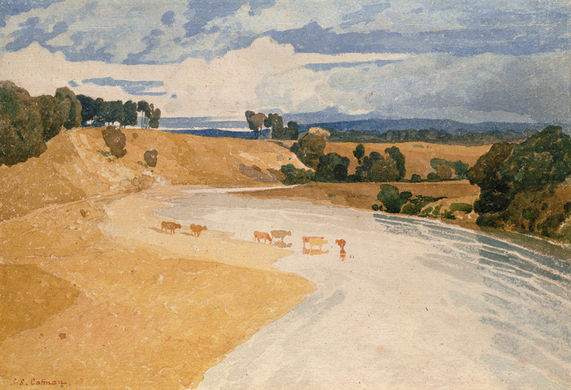 On the Tees at Rockcliffe from John Sell Cotman