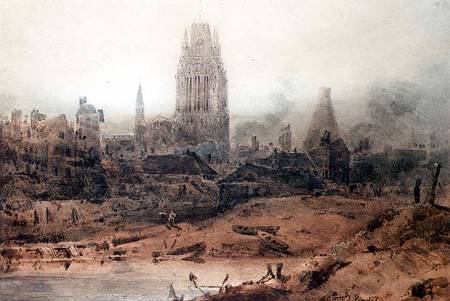 St. Mary Redcliffe, Bristol from John Sell Cotman