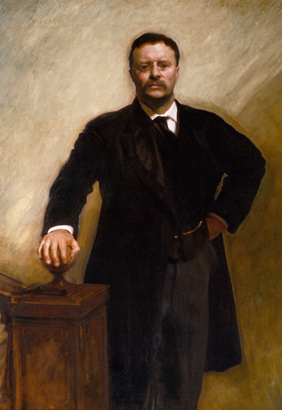 Portrait of Theodore Roosevelt from John Singer Sargent