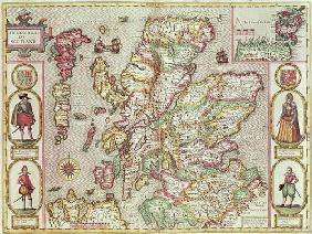 The Kingdome of Scotland, engraved by Jodocus Hondius (1563-1612) from 'Theatre of the Empire of Gre