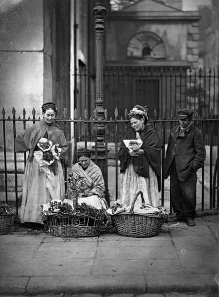 Covent Garden Flower Women, from ''Street Life in London'', 1877-78 (woodburytype)  from John Thomson