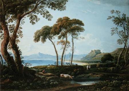 Landscape with Harlech Castle from John Varley