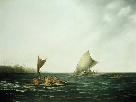 Tonga Canoes from John Webber