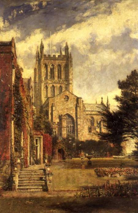 Hereford Cathedral from John William Buxton Knight