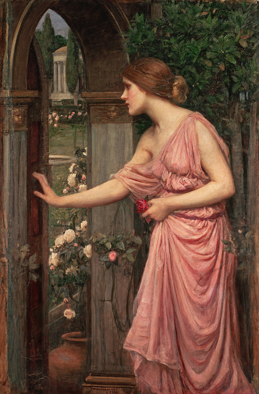 Psyche enters Cupidos garden from John William Waterhouse
