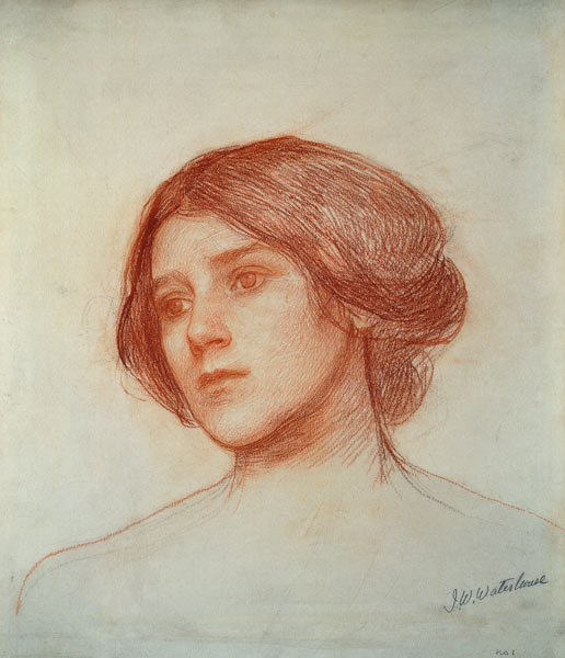 Head of a Girl from John William Waterhouse