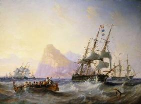 Kriegsschiffe vor Gibraltar
