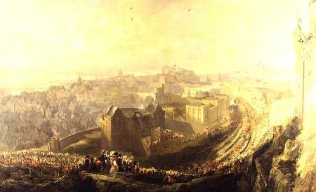 The Entry of George IV into Edinburgh from the Carlton Hill from John Wilson Ewbank