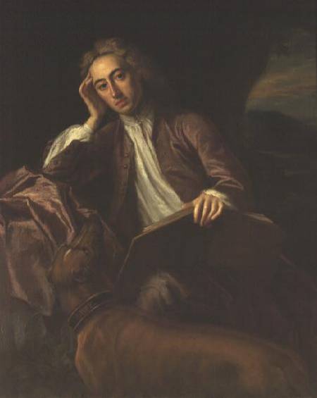 Alexander Pope and his dog, Bounce from Jonathan Richardson