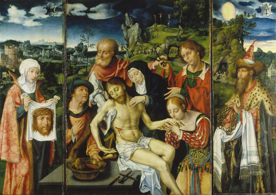 Tripytych with the Lamentation from Joos van Cleve