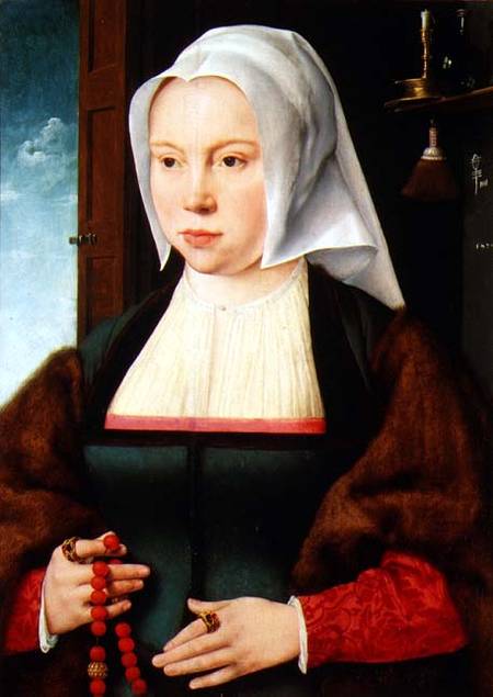 Portrait of an Unknown Lady from Joos van Cleve (eigentl. van der Breke)