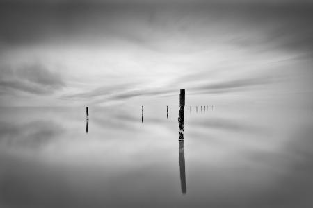 calm in the salt flats