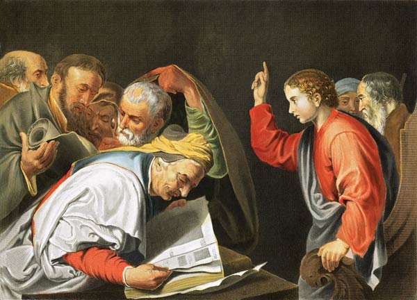 J.de Reibera, 12jähr.Jesus u.Schriftgel. from José (auch Jusepe) de Ribera