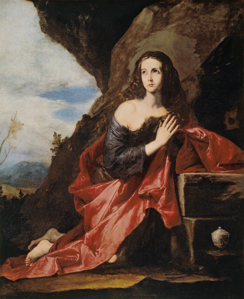 J.de Ribera / Mary Magdalene (Thais) from José (auch Jusepe) de Ribera