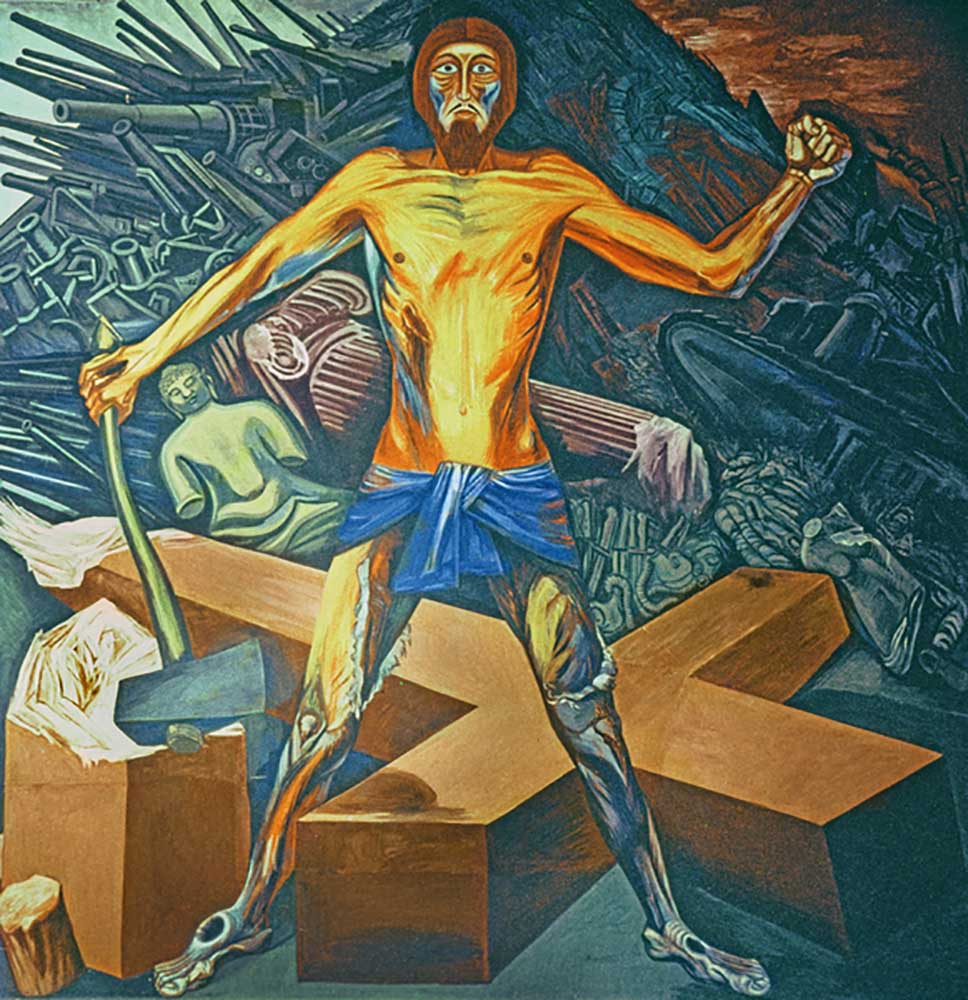 Modern Migration of the Spirit, from The Epic of American Civilization, 1932-34 from José Clemente Orozco