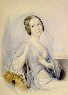 Bildnis der Sängerin Henriette Gertrude Sontag (1806-1854). from Josef Ender