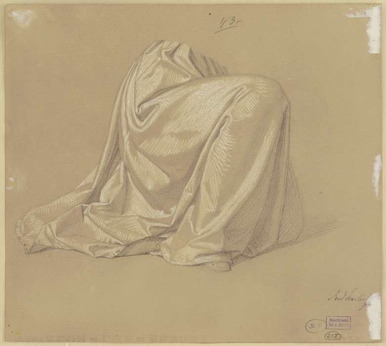 Kneeling garbed figure from Josef Ferdinand Becker