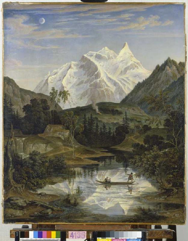 Mountains landscape with sea from Joseph Anton Koch