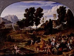Ideal landscape with the homecoming of Jakob. from Joseph Anton Koch