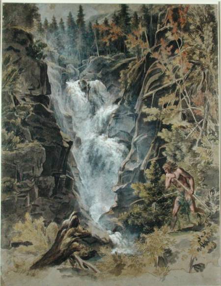 The Reichensbach Falls in Meiringen from Joseph Anton Koch